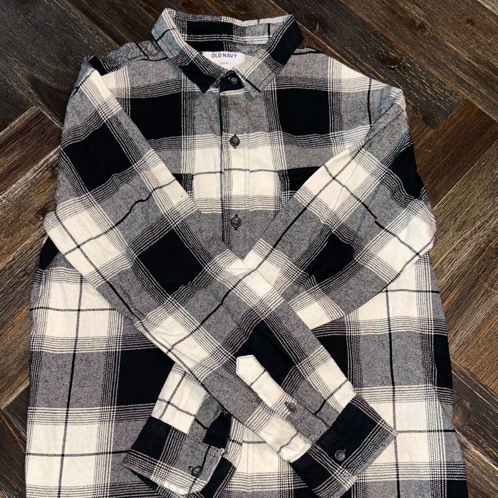 Old Navy Boy's Soft-Brushed Flannel Shirt
